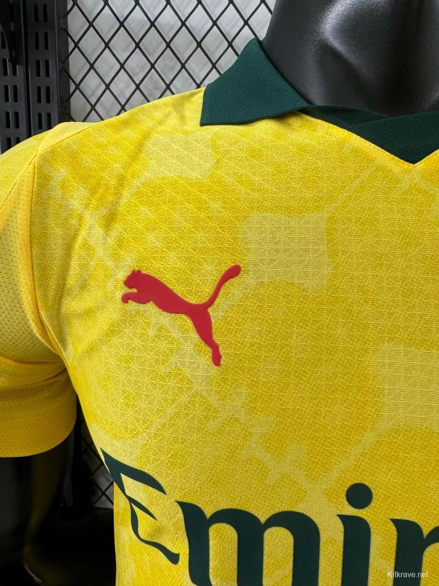 Player Version 25/26 AC Away Yellow Jersey