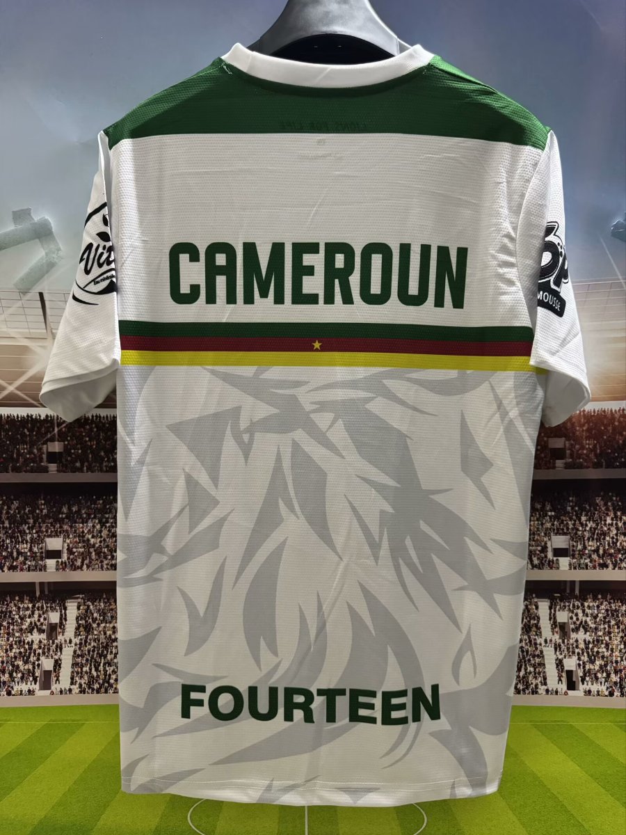 2025 Cameroon White Pre-Match Jersey