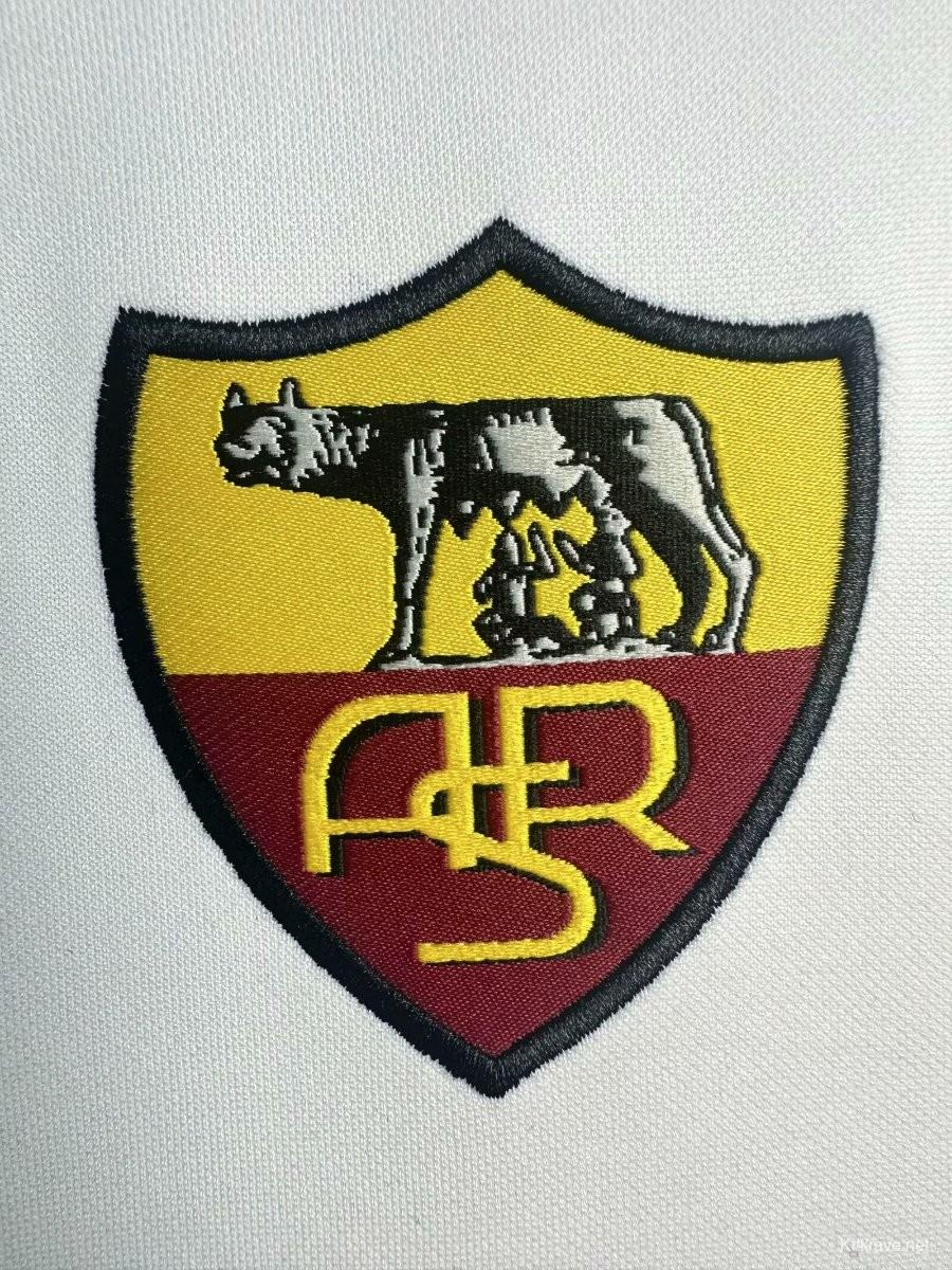 Retro 98/99 Roma Away White  Long Sleeve Jersey
