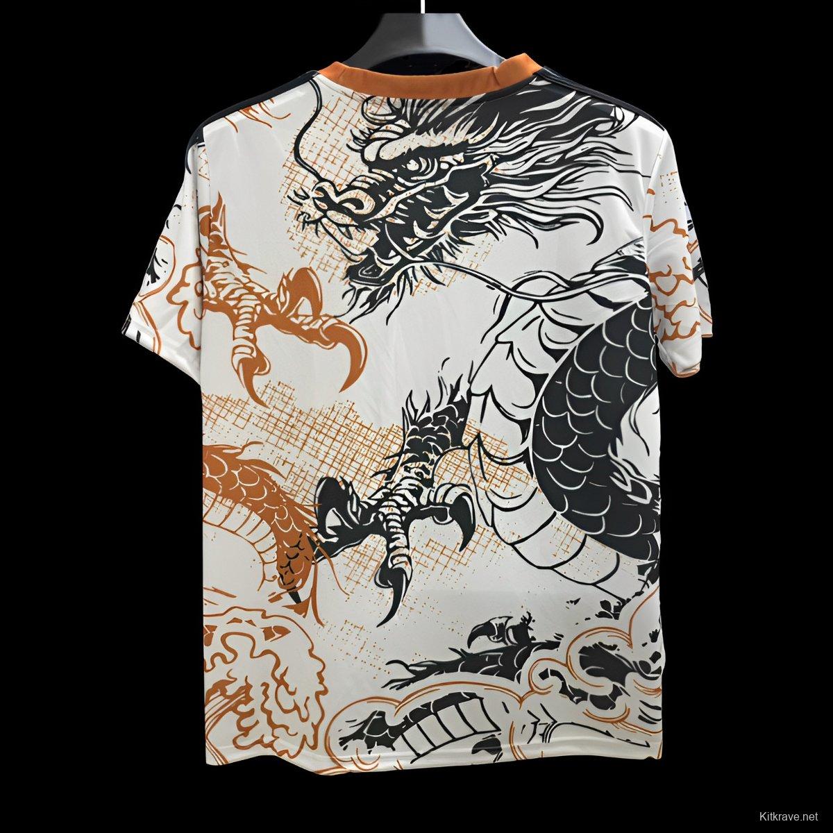 25/26 Real Madrid White with Dragon Design Jersey