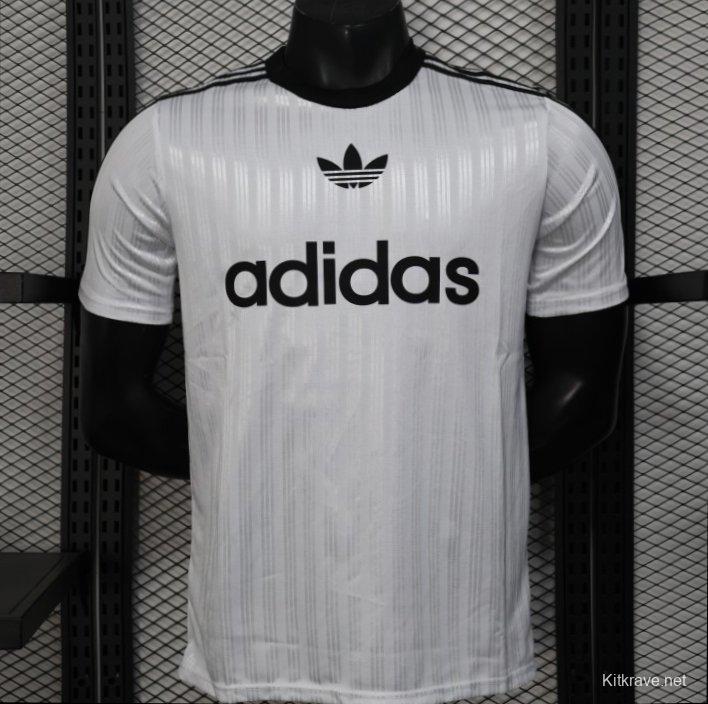 Player Version 2025 Adidas White with Striped Design Jersey