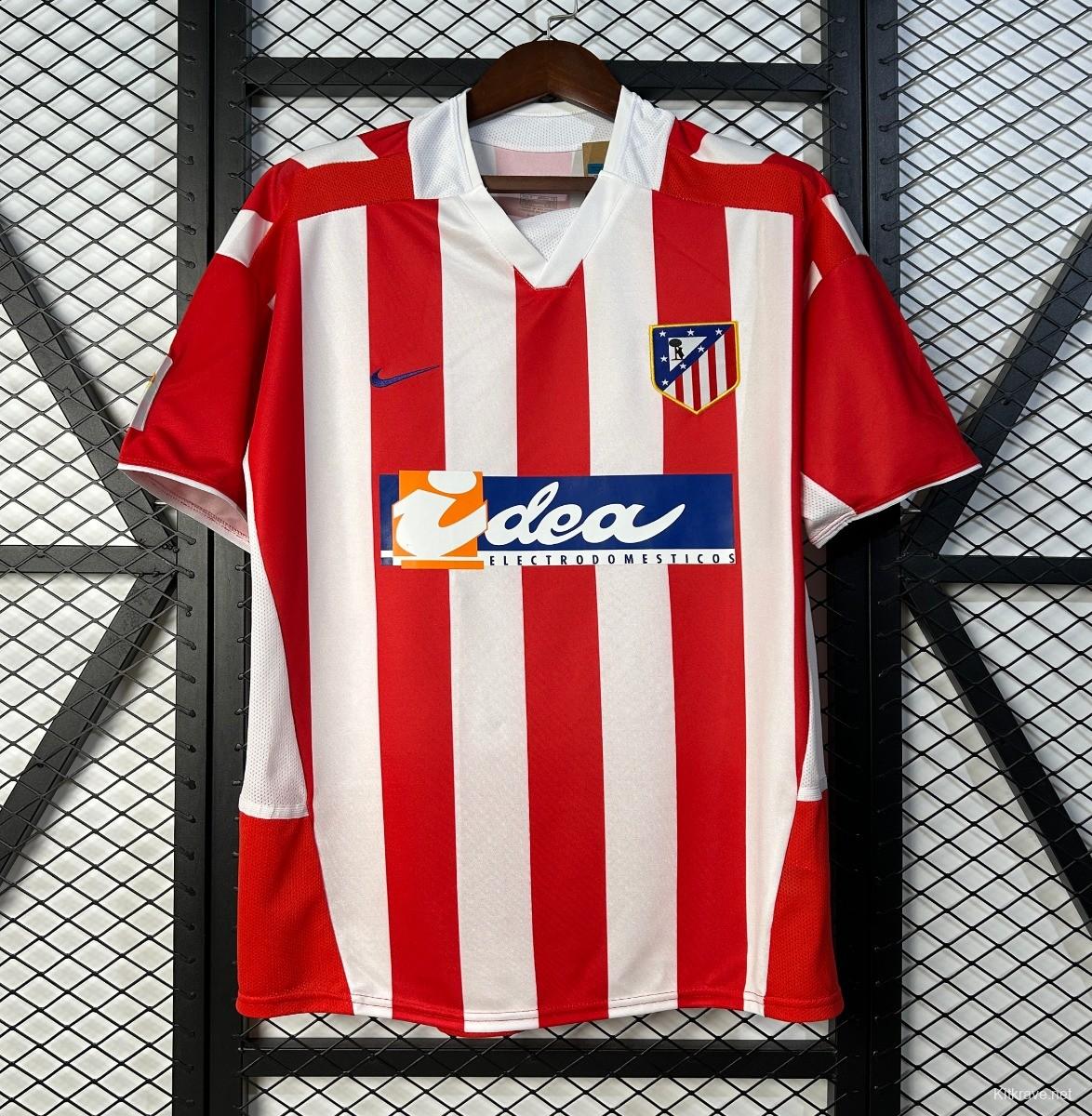 02/03 Retro Atletico Madrid Home Jersey
