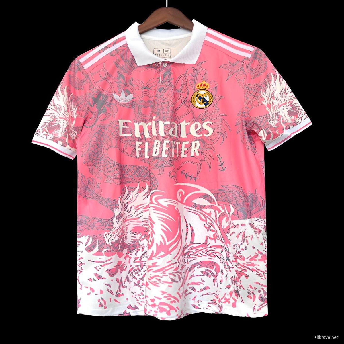 25/26 Real Madrid Pink Dragon Special Jersey