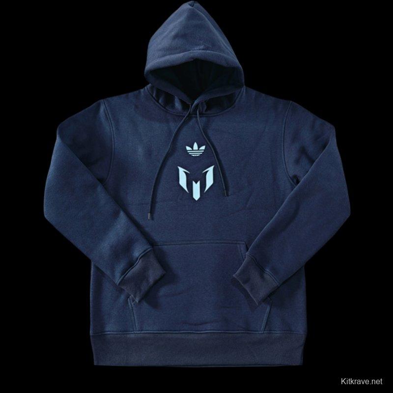 25/26 Inter Miami Messi Fleece-lined Hoodie 9 Color Full Zipper Jacket + Long Pants