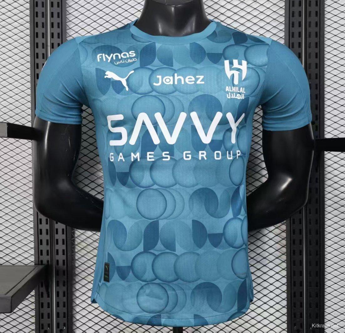 Player Version 25/26 Al Hilal Third Blue Jeresy