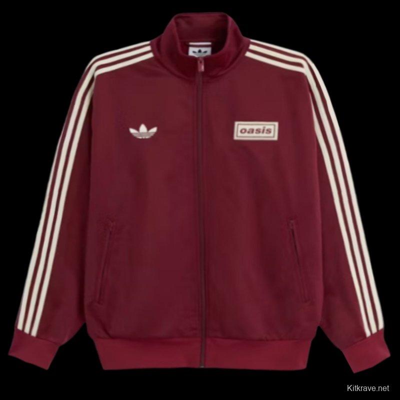 adidas x Oasis Tour Firebird Track Top Noble Maroon