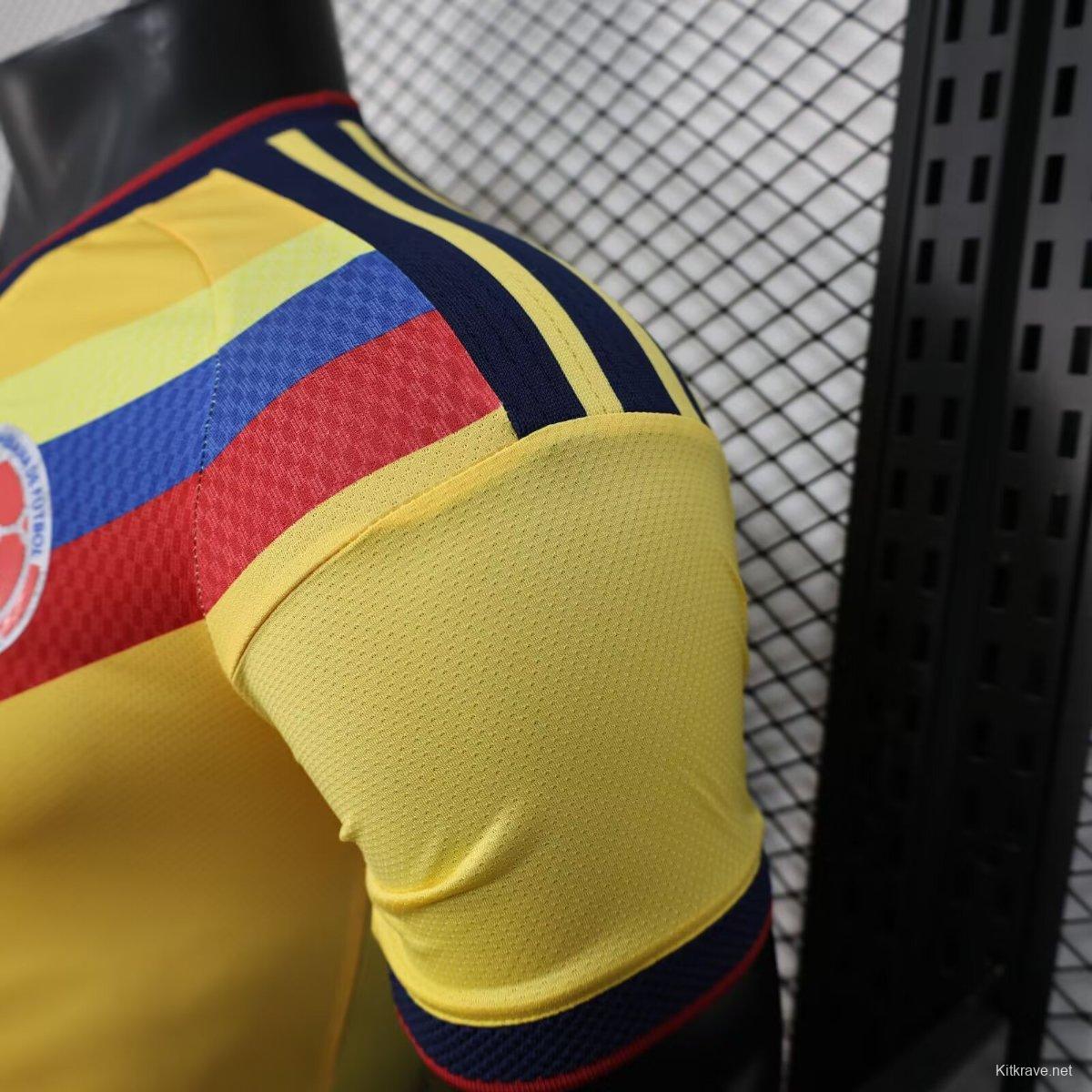 Player Version 2026 Colombia Yellow Pre-Match Jersey