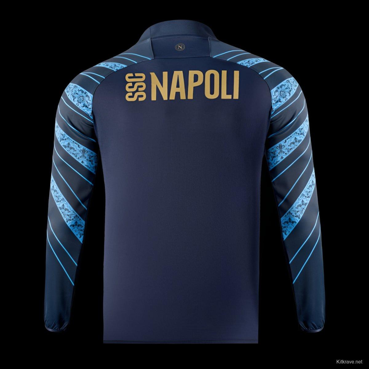 25/26 Napoli Blue Pre-Match Long Sleeve Sweatshirt
