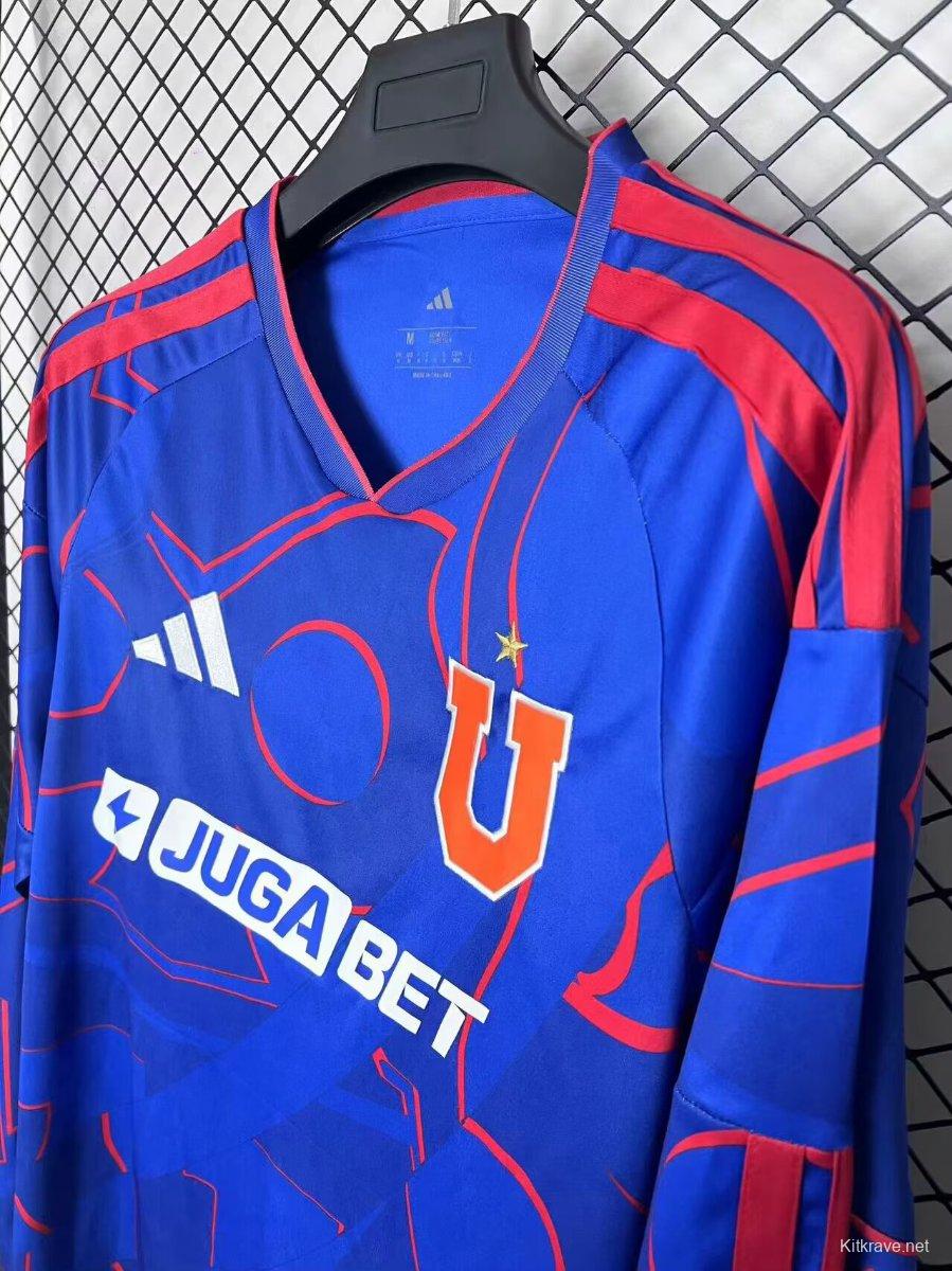25/26 Club Universidad de Chile Home Long Sleeve Jersey