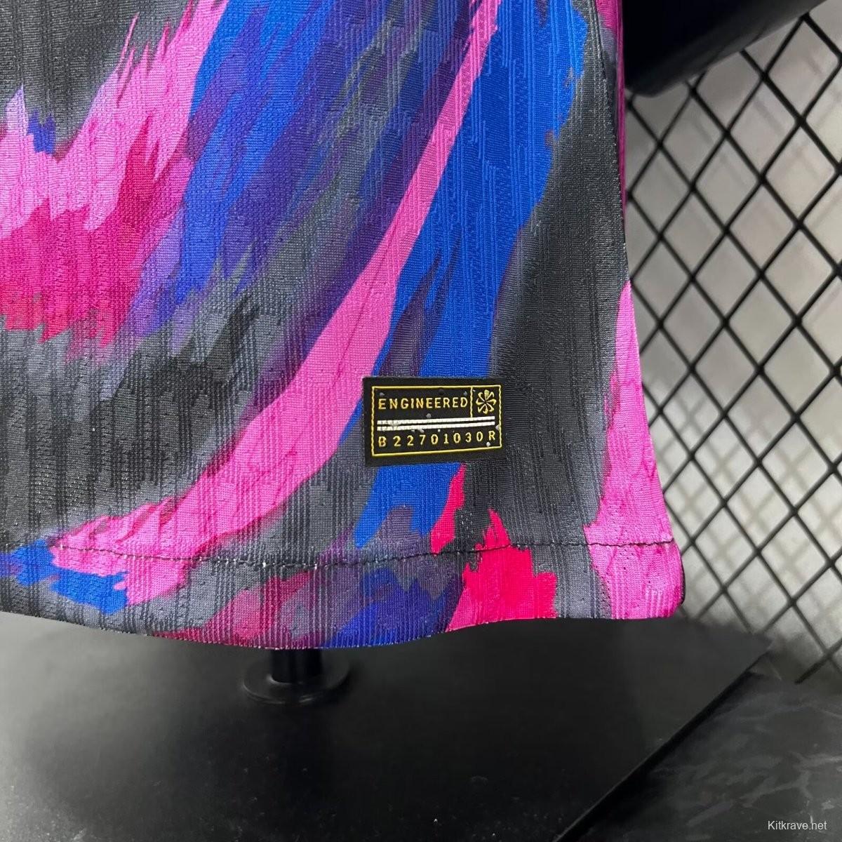 Player Version 25/26 PSG Paris Saint-Germain Black Pink Blue Special Edition Soccer Jersey