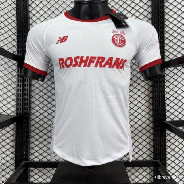 Player Version 26/27 Deportivo Toluca FC New Balance Away White Red Jersey