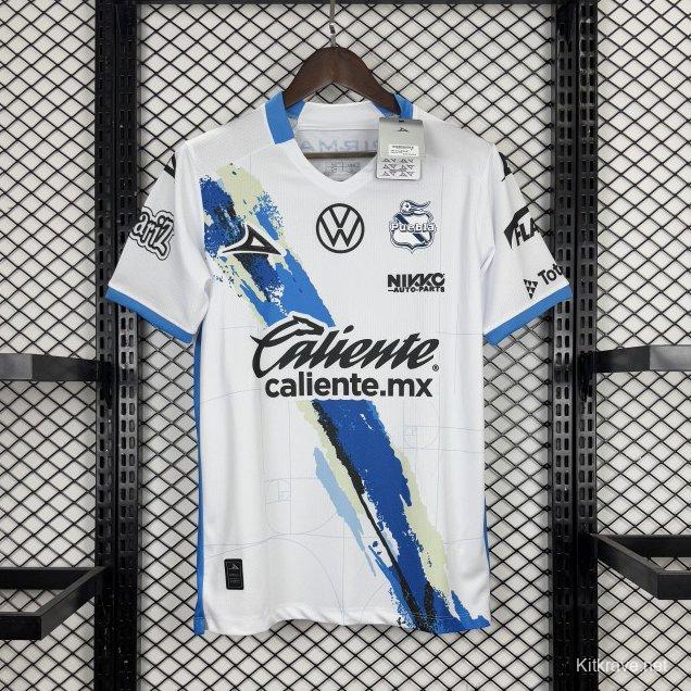 Player Version 25/26 Club Puebla White with Blue Home Jersey