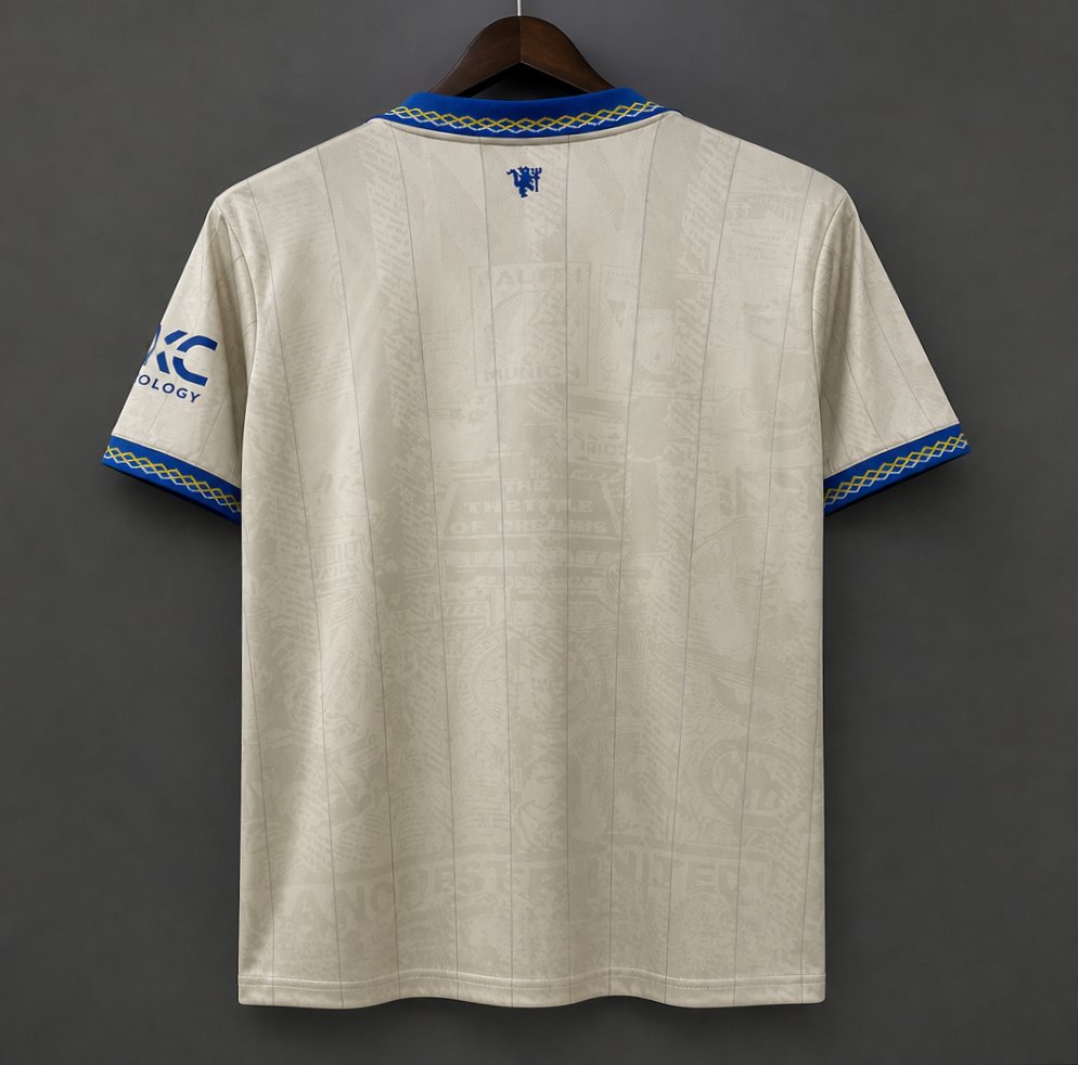 26/27 Manchester United Third Concept Cream Blue Jersey