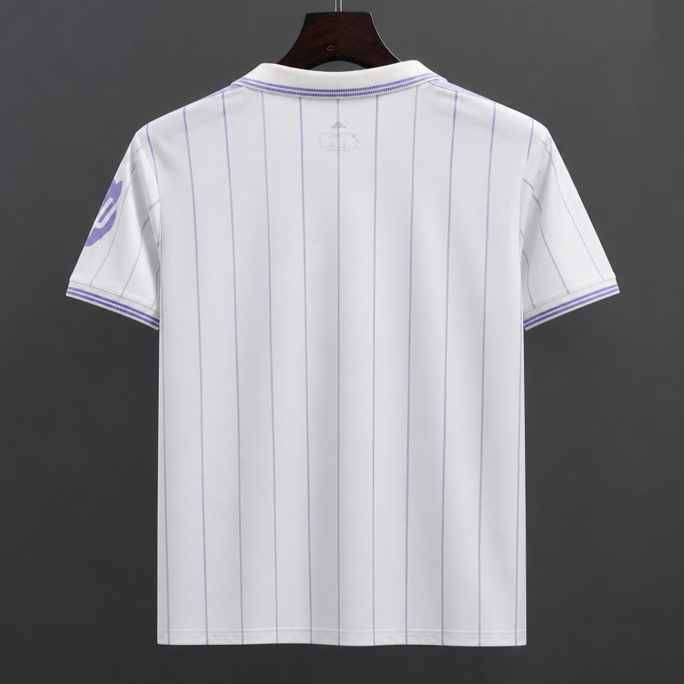 26/27 Real Madrid Vintage Style White POLO Jersey