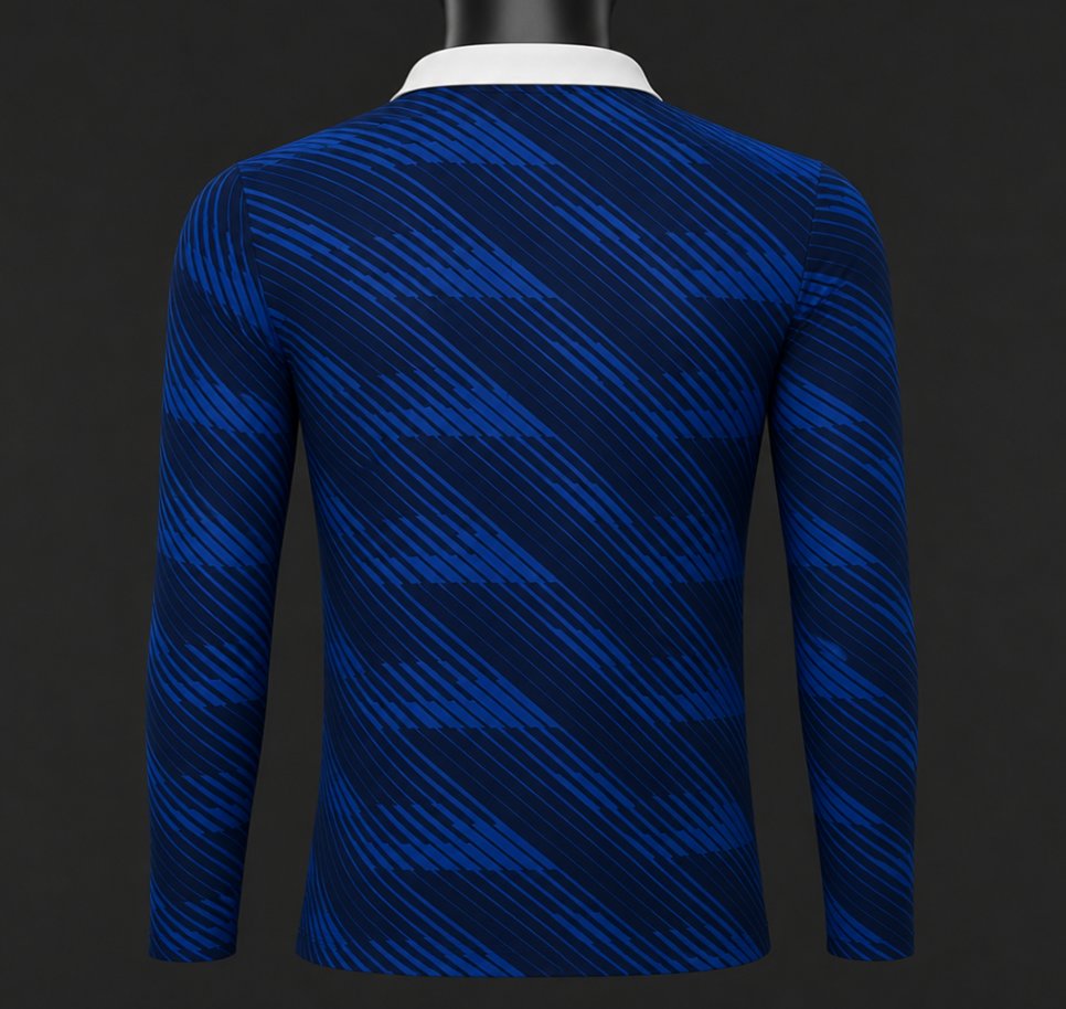 Player Version 2026 France Home Long Sleeve Jersey