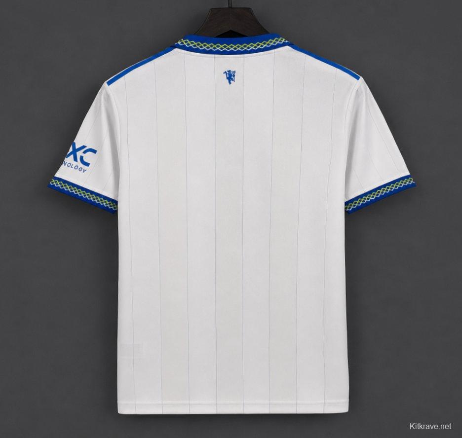 26/27 Manchester United White Pinstripe Away Jersey