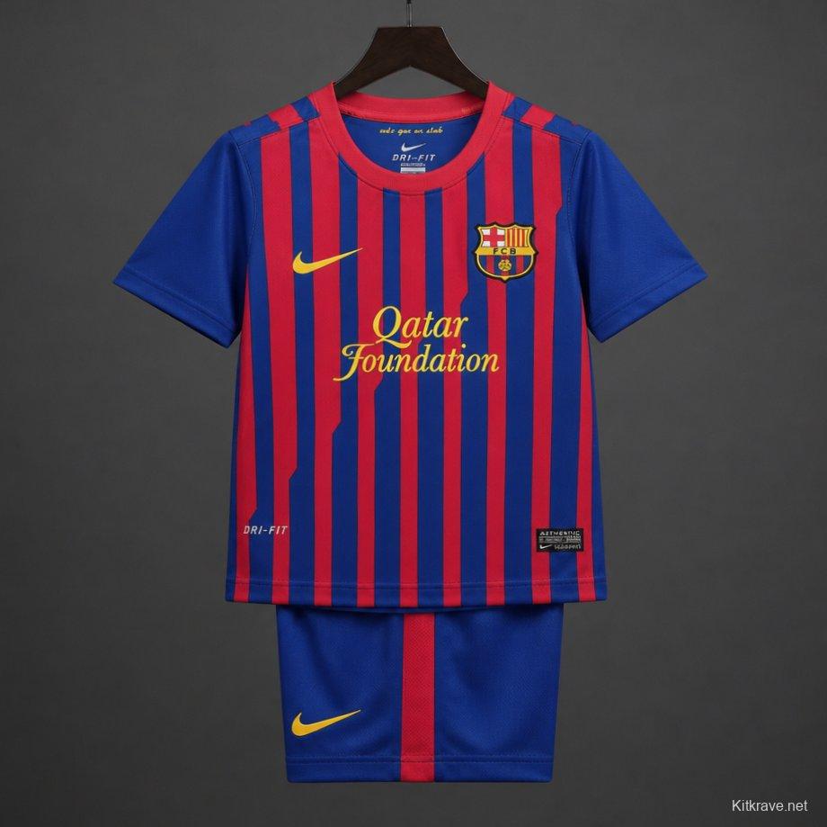 Retro Kids 11/12  FC Barcelona Home Jersey