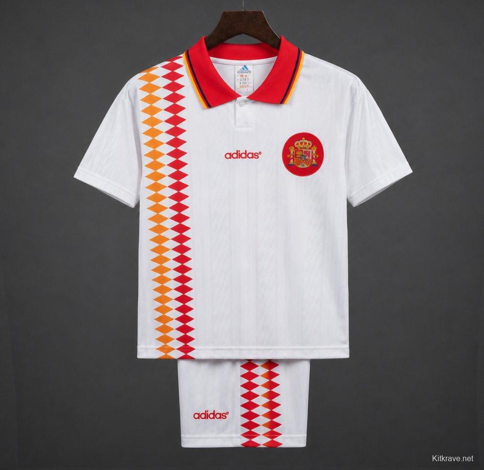 Retro Kids 1994 Spain Away Jersey