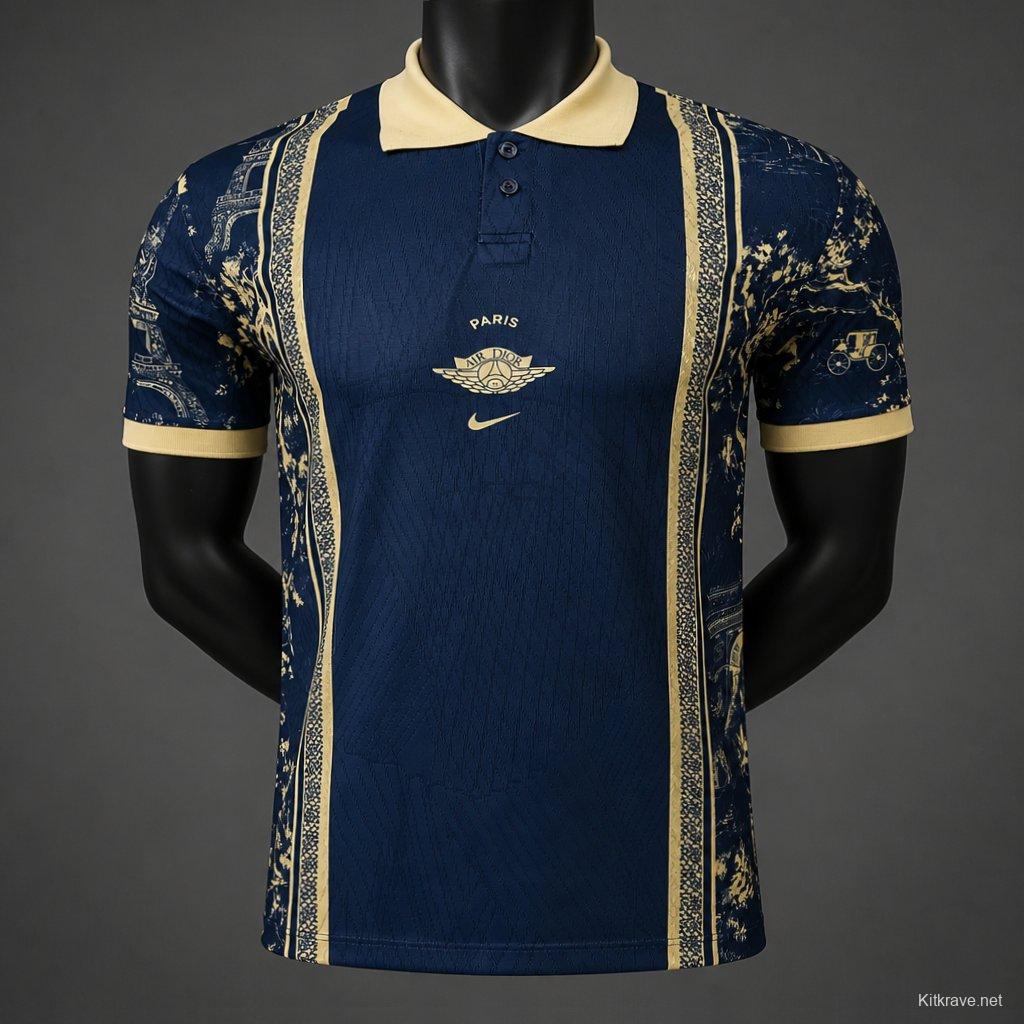 Player Version 26/27 PSG/Paris Saint Germain Air Dior POLO Navy Jersey