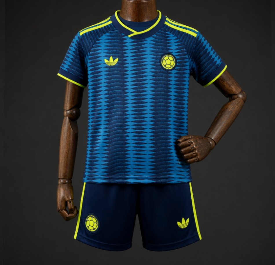 2026 Kids Colombia World Cup Away Kit
