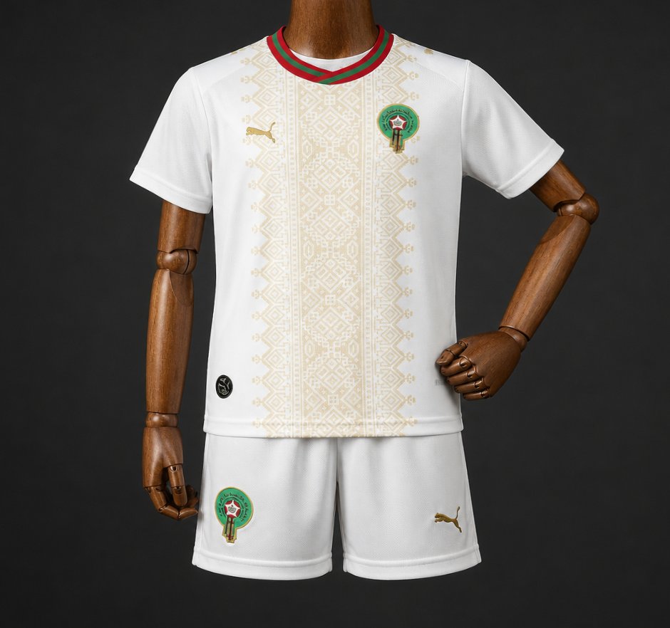 2026 Kids Morocco World Cup Away Kit