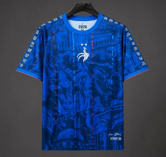 2026 France 'Les Bleus' Heritage Football Blue Jersey