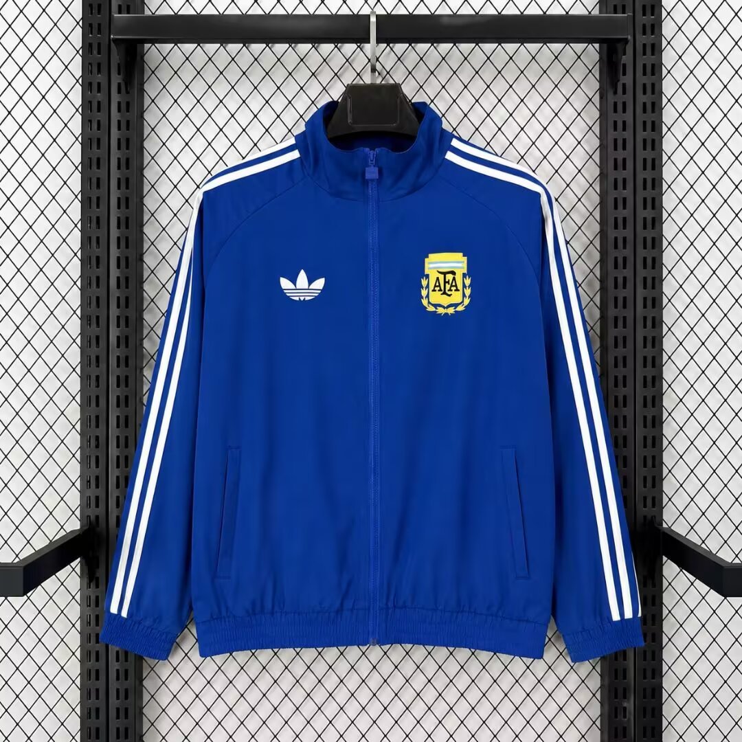 2026 Argentina BLue Full Zipper Windbreaker