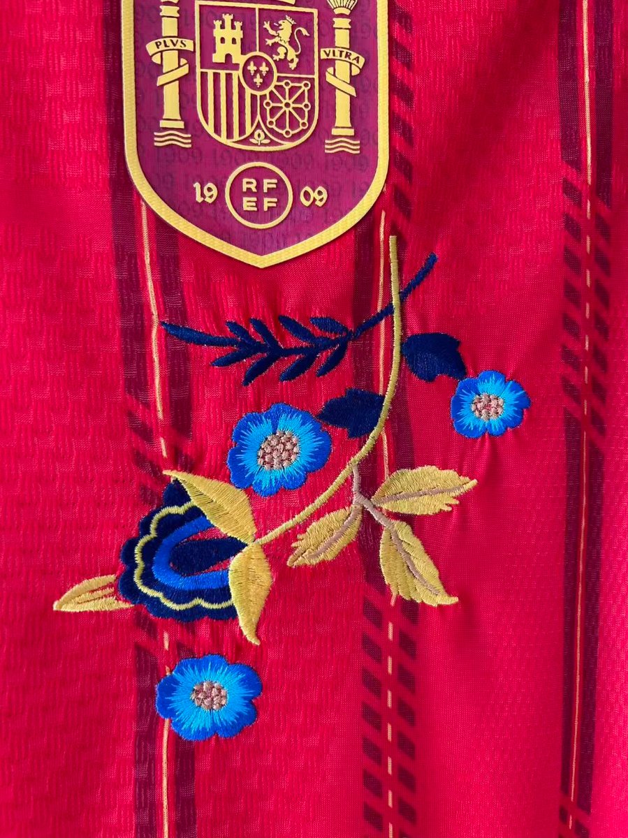 Player Version 2026 Spain Home "Floral Edition" Off White Special Jersey