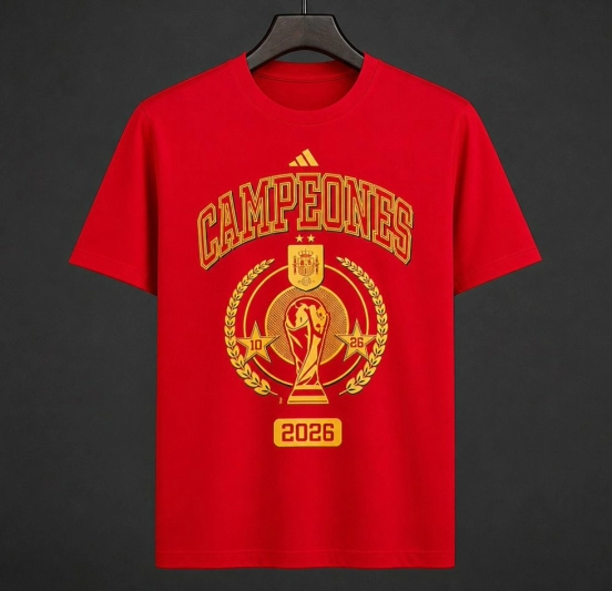 2026 Spain World Cup Champion Red T-Shirt