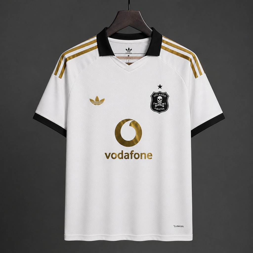 26/27 Orlando Pirates Away White Jersey