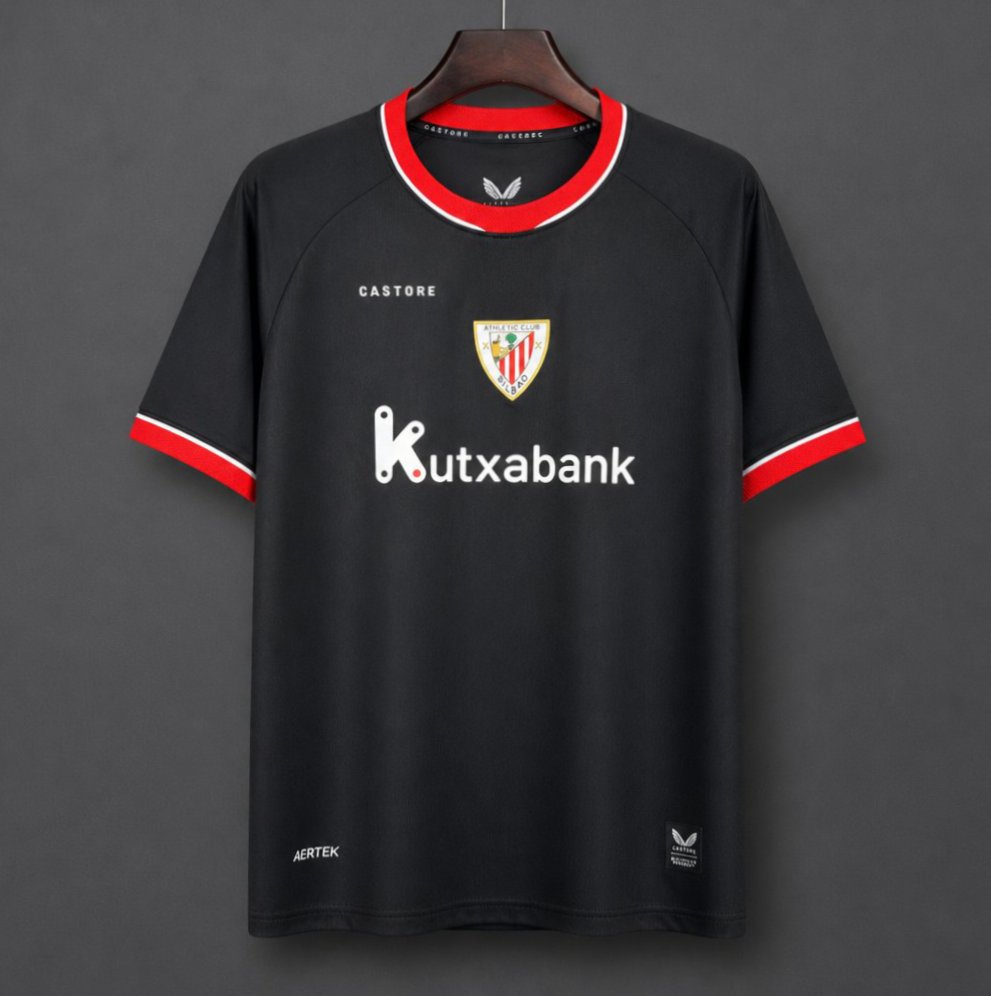26/27 Athletic Club Bilbao Black Away Jersey
