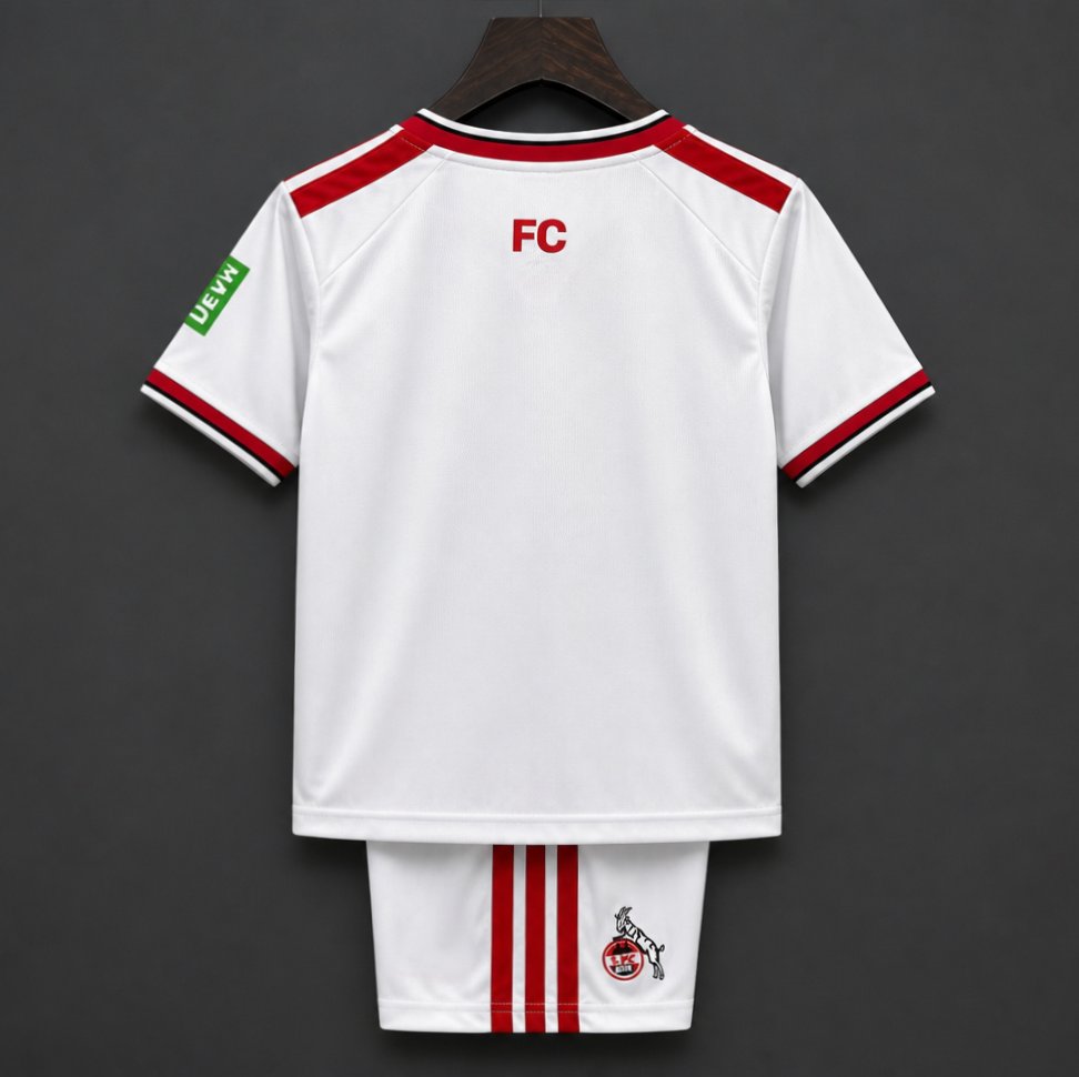 26/27 Kids FC KOELN Home White Jersey