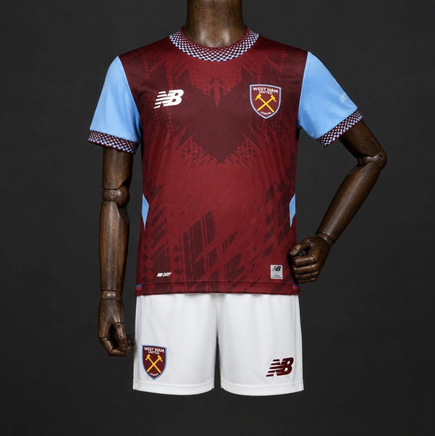 Kids 26/27 West Ham United Claret & Blue Home Jersey Kit