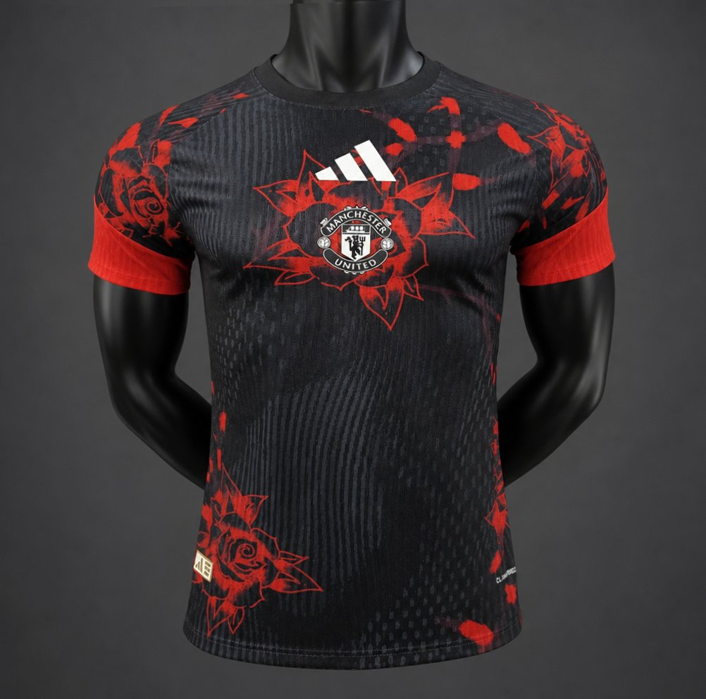 Player Version 26/27 Manchester United Pre-Match Black Bold/Rose Jersey