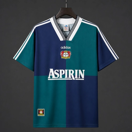 Retro 97/99 Bayer 04 Leverkusen Away Green Jersey