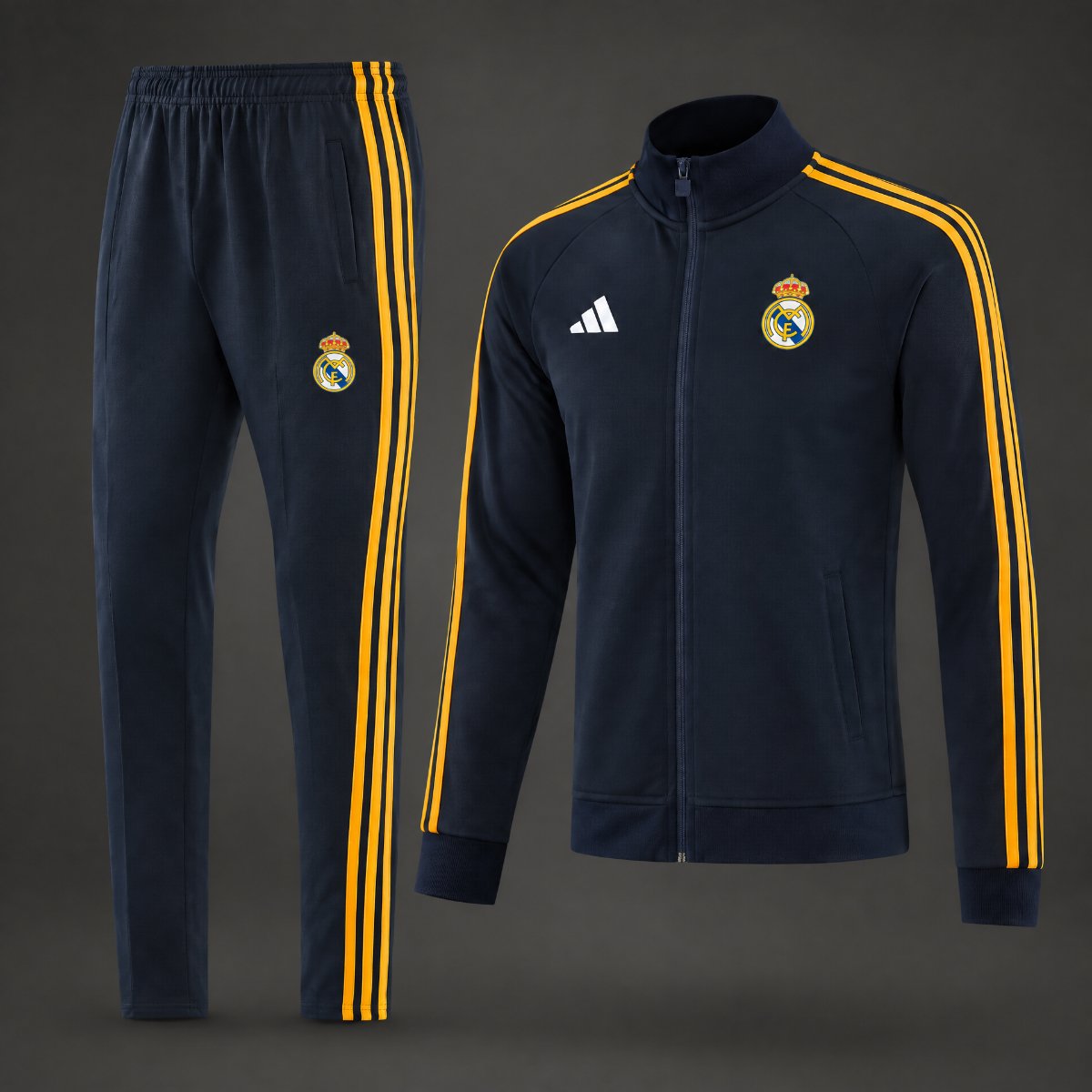 26/27 Real Madrid Navy Full Zipper Jacket + Long Pants