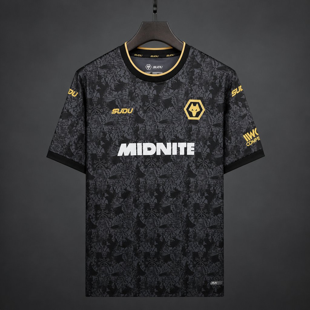 26/27 Wolverhampton Wanderers Wolves Third Black Jersey