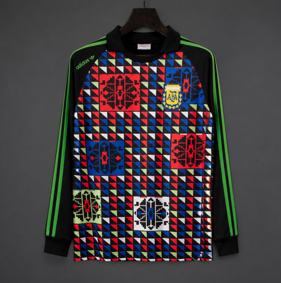 1990 Retro Argentina Goalkeeper Long Sleeve Jersey