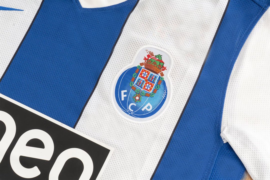 Retro 11/12 Porto Home Blue White Jersey