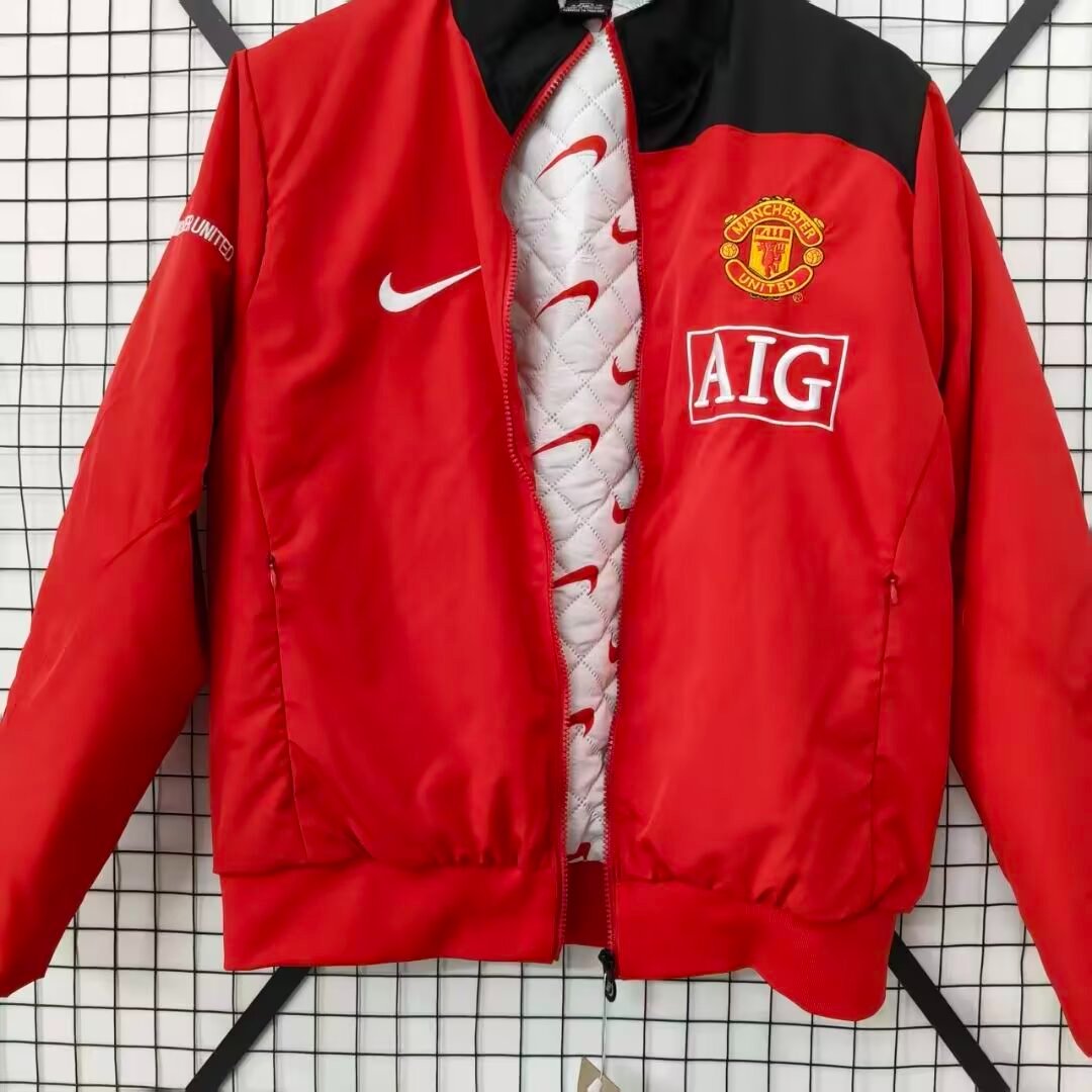 26/27 Manchester United Red Full Zipper Padded Jacket